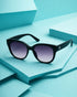 Women Black Toned Grey UV Protected Lens Cat Eye Sunglasses