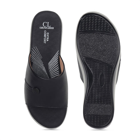 Women's Embellished Wedge Slide Sandals
