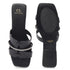 Women's Rhinestone-Detail Double-Strap Slides