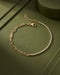 18kt Gold Plated Mix 'n' Match Stone Link Chain Wraparound Bracelet