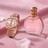 Gift Set of 2 - Harper Gold Watch and Blush Perfume 30ml - CLPLG122