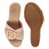Women's Wedge Sandals with Statement Buckle