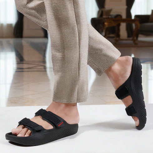 Men's Adjustable Dual Strap Comfort Slide Sandals
