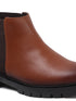Women's Slip-On Chelsea Ankle Boot - Chunky Lug Sole Modern Boots
