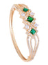 Gold plated Green AD studded handcrafted designer Bracelet for Women & Girls