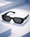 Women Black Toned Blue UV Protected Lens Square Sunglasses