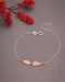 925 Sterling Silver Rhodium Plated Angel Wings Charm Bracelet