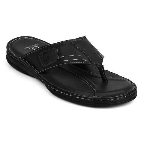 Men's Stitched Comfort Thong Sandals