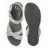 Women's Grey Bow Strap Comfort Sandals