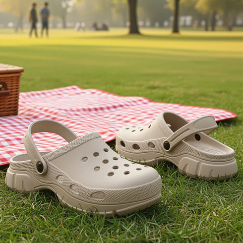 Women's Water-Friendly Slip-On Shoes with Adjustable Strap