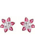 White Rhodium Ruby AD studded handcrafted Ear Ring