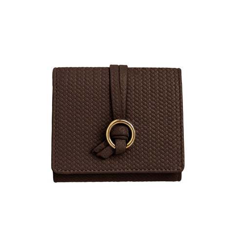 Carlton London Estelle Two Fold Textured Wallet Brown CLHB 36