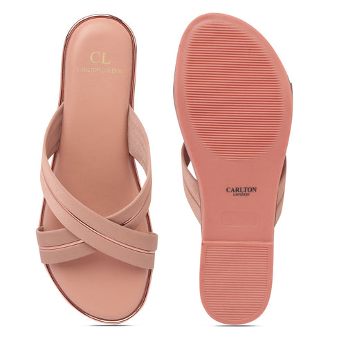 Women's Effortless Crossover Cross Strap Slides
