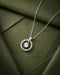 Premium Rhodium Plated Sparkle Solitaire CZ Pendant Chain