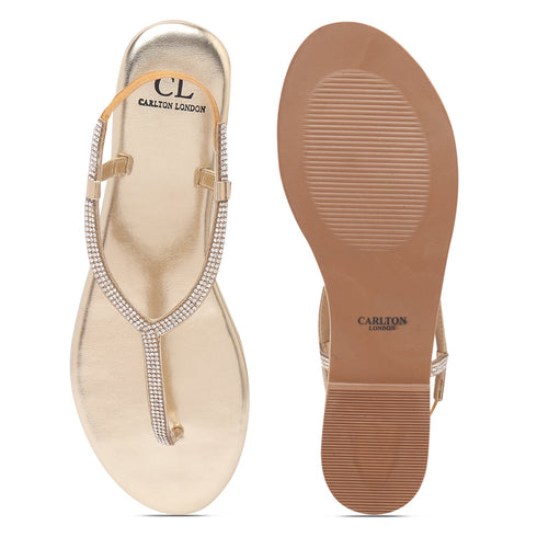 Women's Sparkle-Strap Thong Sandals