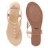 Women's Multy Strap Embellished Thong Sandal