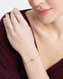 18kt Gold Plated Spiral Charm Bracelet