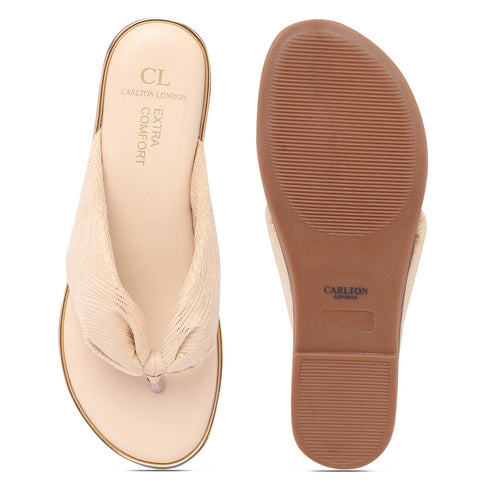 Women's Glamorous Ruched T-Strap Sandal