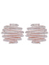 Rose Gold White AD studded handcrafted designer Ear Ring