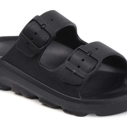 Men's Comfort Dual Buckle Strap Slide Sandals