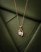 18kt Rose Gold Plated Contemporary Solitaire Pendant with Chain