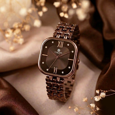 Carlton London Chelsea Women Brown Analog Watch - CLSSCBRN