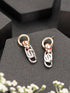 Anti-Tarnish 3 Toned Chain Dangle Handcrafted Earrings