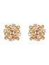 Gold Plated Kundan Studded Floral Designer Dailywear Studds Earrings