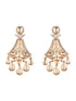 Gold Plated Kundan Polki Studded Designer Chandbali statement Earrings