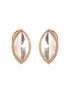 Gold Plated Uncut Polki Mossanite Minimal Studds Earrings