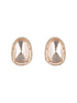 Gold Plated Real Kundan Moissanite Studded Minimal Western Studs Earrings
