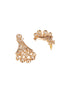 Gold Plated Kundan Polki Studded Designer Chandbali statement Earrings
