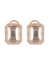 Gold Plated Uncut Polki Mossanite & AD Studded Geometric Designer Studds Earrings
