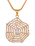 Gold Plated AD Studded Statement Pendant jewellery set