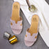 Women's Textured Open Toe Block Heels sandal