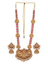 Gold Plated Stone Studded Laxmi ji Long jewellery set