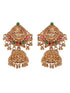 Gold Plated Stone Studded Laxmi ji Long jewellery set