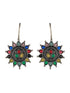Silver oxidised Multicolored Combo Locket Ring Jewellery set
