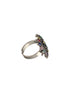 Silver oxidised Multicolored Combo Locket Ring Jewellery set