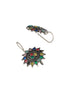 Silver oxidised Multicolored Combo Locket Ring Jewellery set