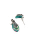 Oxidised Hand Painted & Mint Enamelled Locket Jewellery Set
