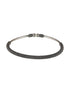 Silver Oxidised Kada Anklet