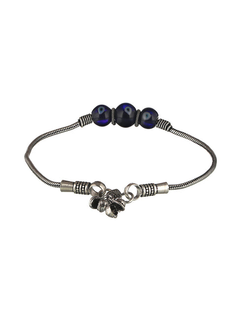 Set Of 2 Evil Eye German Silver anklet Anklet