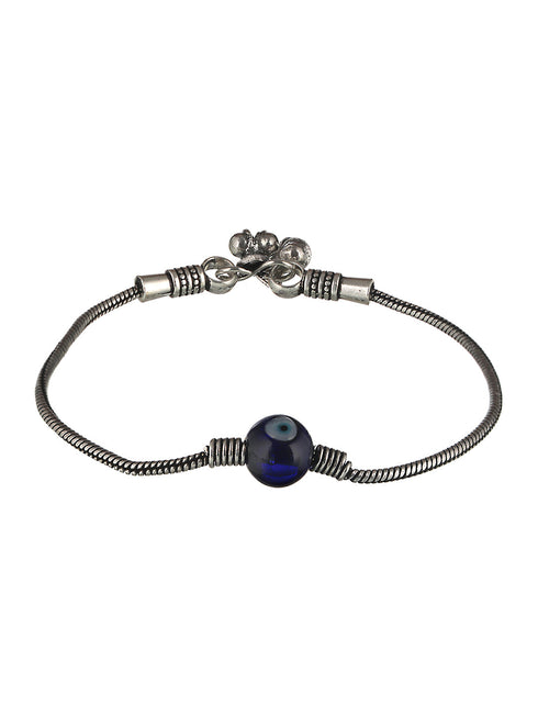 Set Of 2 Evil Eye German Silver Anklet Anklet