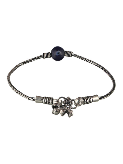 Set Of 2 Evil Eye German Silver Anklet Anklet