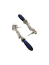 Silver Plated Blue AD Studded Drop statement Earrings
