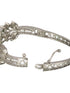 Silver Toned Green AD Studded Designer Handcrafted Bracelet