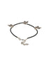 Set Of 3 Oxidised Silver Plated Payal Anklet