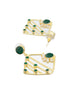 Yellow stone studded STUDD Earrings