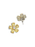 Yellow Zircon Floral Minimal Studds Earrings